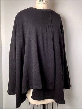 Sz. L Les Copains Drape Sweater Wool/Silk/Cashmere blend
